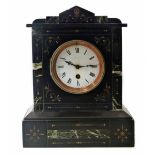 Slate mantel clock. Unfortunately we are not doing condition reports on this sale.