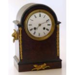 Burr-walnut veneered mantle clock with two train movement Unfortunately we are not doing condition