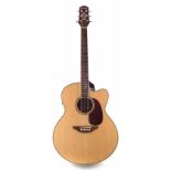 Fairclough acoustic guitar- "Blackbird Electro" model, serial number 003990, with built in Fishman