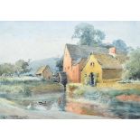 Henry John Sylvester Stannard R.B.A (1870-1951), "The Mill, Lower Slaughter", signed, titled on