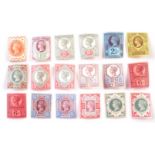 QV 1887-92 Jubilee set to 1/- mint including several shades.