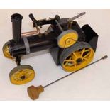 Mamod steam tractor, black and yellow model. We cannot do condition reports for this sale.