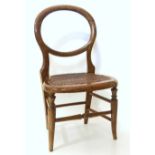 Victorian child's/ Doll chair We cannot do condition reports for this sale.