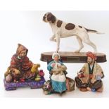 Royal Doulton Potter, Nanny Ornar Khayyam, also a Beswick Pointer.