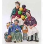 Royal Doulton "New Companions", "Tuppence a bag", "The old balloon seller"