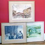 Three signed William Russell Flint limited edition prints (3).