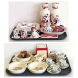 A collection of ceramics by Masons, Wedgwood, Meissen, Carlton, Royal Doulton etc.