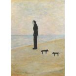 After Laurence Stephen Lowry (1887-1976), "Man looking out to Sea", unsigned, with Fine Art Trade