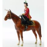 Beswick figure ER II, Trooping of the Colour (damaged).