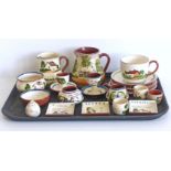 19 pieces of mixed Torquay ware