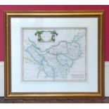 Framed Robert Morden Map Of Chester.