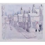 After Harold Riley (1934-), "Glossop Street", signed, dated '78 and numbered 29/200 in pencil in the