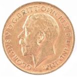 1912 King George V gold sovereign.