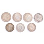 Quantity of silver threepence pieces to include George III, William IV and Victoria.