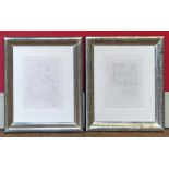 A pair of framed Picasso etchings Unfortunately we are not doing condition reports for this sale.