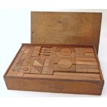 A child's wood building block set dated 1922 Unfortunately we are not doing condition reports for