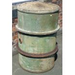 Cast iron steel industrial drum Unfortunately we are not doing condition reports for this sale.