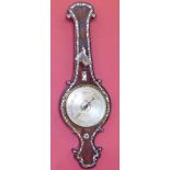 Rosewood barometer by P. Bianchi with pearl inlay Unfortunately we are not doing condition reports