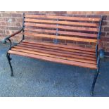 Cast iron garden bench Unfortunately we are not doing condition reports for this sale.