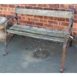 Cast iron garden bench Unfortunately we are not doing condition reports for this sale.