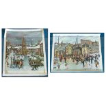 Two unframed signed limited edition prints after Edith Le Breton (1912-1992), "Winter Wedding"