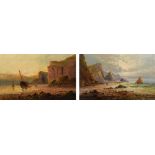 Frank Hider (1861-1933), "Near Dawlish, Devon" and "Whitsand, near Plymouth", both signed, titled on