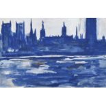 James Lawrence Isherwood F.R.S.A., F.I.A.L. (1917-1989), "The Houses of Parliament", unsigned,