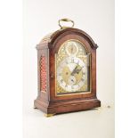 A mid 18th century mahogany bracket clock by Christopher Moon of London. With three pad top and