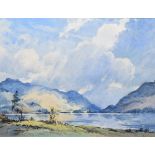 Robert Leslie Howey (1900-1981), A view in the Lake District, signed, watercolour, 42.5 x 56.5cm,