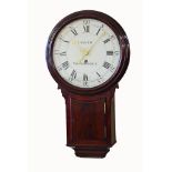 A rare early 19th century mahogany tavern clock by Israel Smyth of Woodbridge, Suffolk.