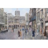 Sheila Turner (1941-), "Liverpool Town Hall", signed and dated '75, oil on canvas, 49.5 x 75.5cm,