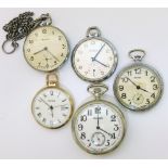 Three Russian pocket watches (20th century) including two by Molnicha, together with a Sekonda