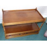 Modern yew wood T.V. stand/what knot. Unfortunately we are not doing condition reports on this