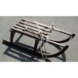 Mid 20th century wooden sledge Unfortunately we are not doing condition reports on this sale.