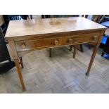 A 19th century walnut side table Unfortunately we are not doing condition reports on this sale.