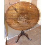 George III tripod table, 78cm diameter. Unfortunately we are not doing condition reports on this