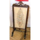 Rosewood fire screen. Unfortunately we are not doing condition reports on this sale.