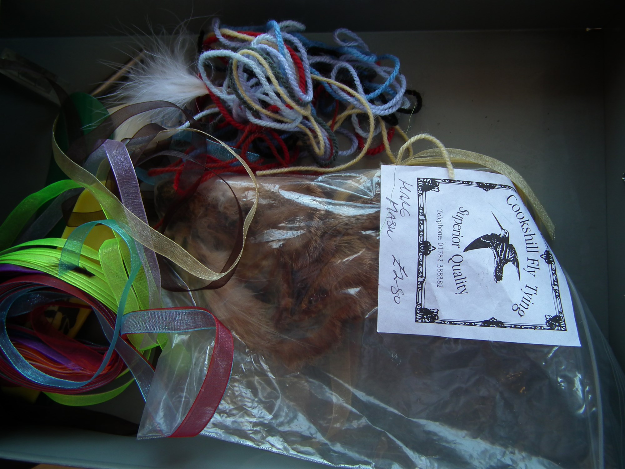 Large collection of fly tying equipment including feathers, fur, hooks etc. contained within - Image 3 of 16