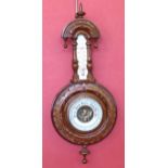 Edwardian aneroid barometer. Unfortunately we are not doing condition reports on this sale.