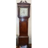 An oak longcase clock, eight-day, two train movement, by Thomas Cross of Nantwich Unfortunately we