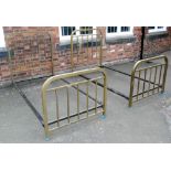 A pair of Victorian brass bedsteads Unfortunately we are not doing condition reports on this sale.