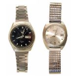 Two 1970's Serko automatic steel watches Unfortunately we are not doing condition reports on this