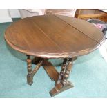 Miniature reproduction oak gate-leg table. Unfortunately we are not doing condition reports on