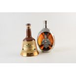 Dimple Haig sealed whiskey in class and pewter decanter also a Bells 37.5cl sealed decanter