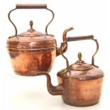 Two copper kettles Condition reports are not available for our Interiors sales.