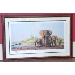 After David Shepherd-"Evening In Africa"-Signed limited edition print Condition reports are not