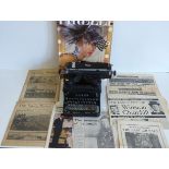 1985 Pirelli calendar in original box, 1912 Daily Mirror (Scarborough Bombardment), 1912 illustrated