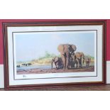 After David Shepherd-"Evening In Africa"-Signed limited edition print Condition reports cannot be