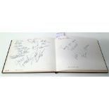 Autograph album circa 1988 eith signatures of guests appearing on the Terry Wogan Show including;