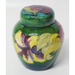 Moorcroft hibiscus pattern ginger jar Condition reports are not available for this sale.